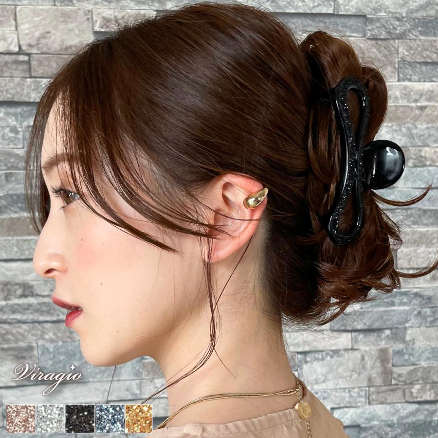 ヘアクリップ 大きめ バンスクリップ ヘアアクセサリー ヘアアクセ 髪