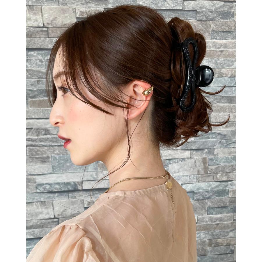 ヘアアクセサリー kiiroiusagi ヘアクリップ 大きめ バンスクリップ ヘアアクセサリー ヘアアクセ 髪