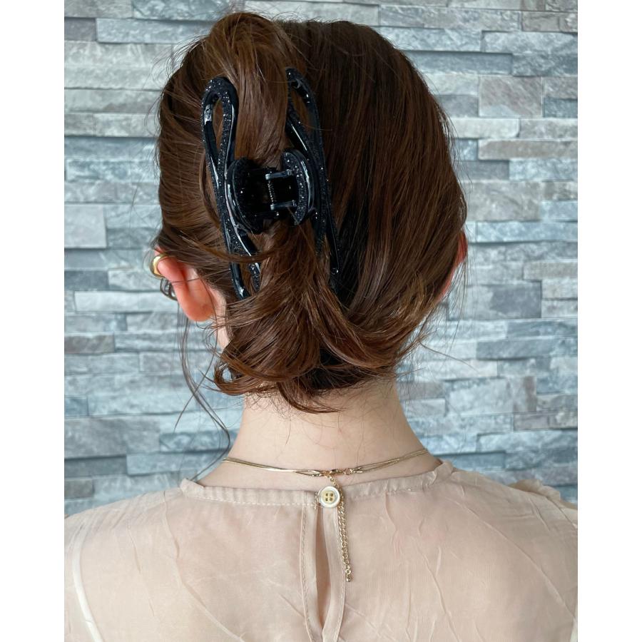 ヘアクリップ 大きめ バンスクリップ ヘアアクセサリー ヘアアクセ 髪