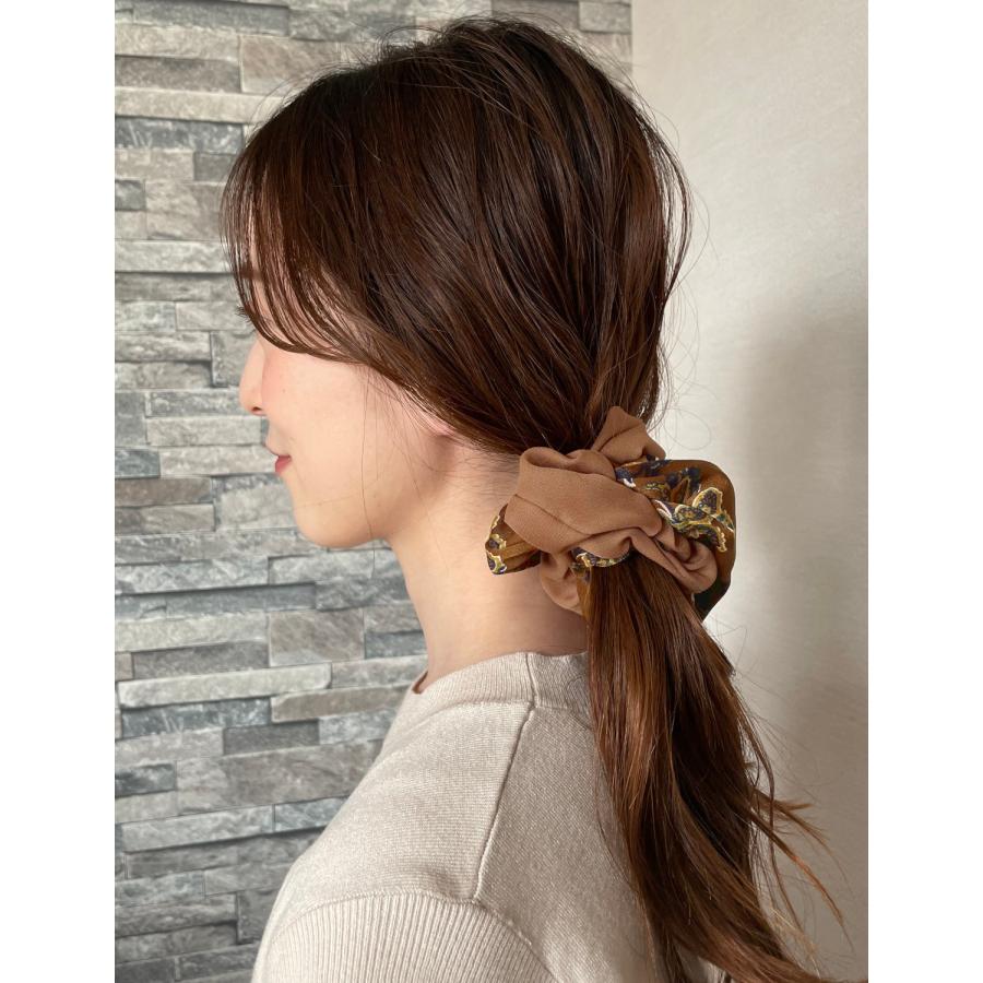 シュシュ 大人 ヘアアクセサリー ヘアゴム おしゃれ シンプル