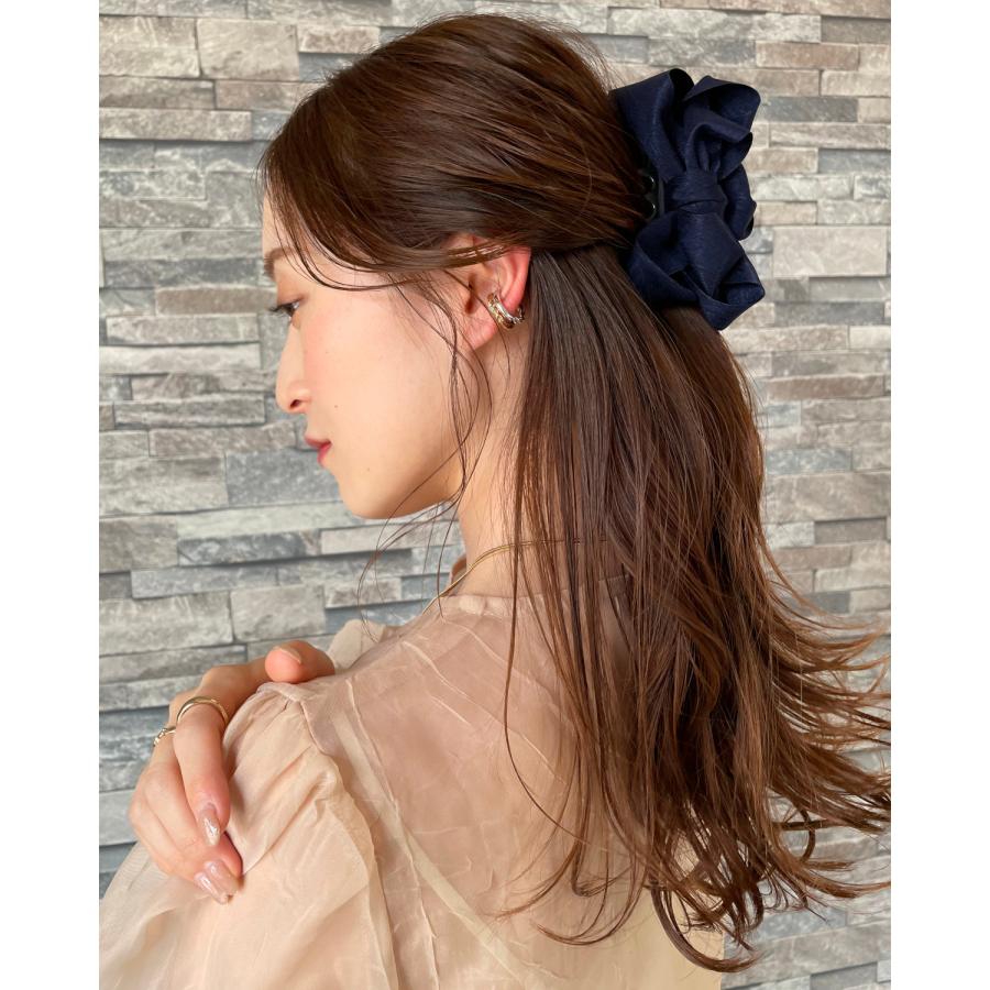 ヘアクリップ リボン バンスクリップ ヘアアクセサリー ヘアアクセ 髪