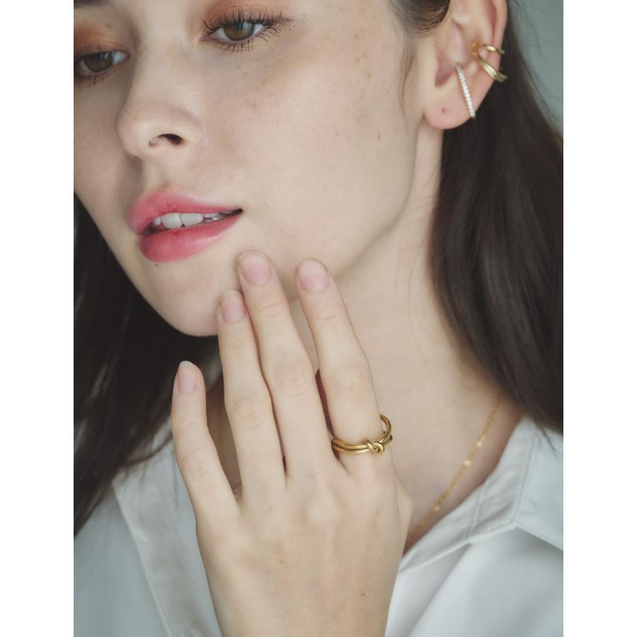 リング 指輪 金属アレルギー対応 18K コーティング レディース