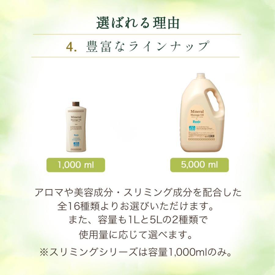 マッサージオイル 業務用 ベーシック 1L 無香料 アロマ ボディオイル LLE ミネラルマッサージオイル ボディオイル ボディ用 1000ml ドラッグストア｜virginbeautyshop｜12