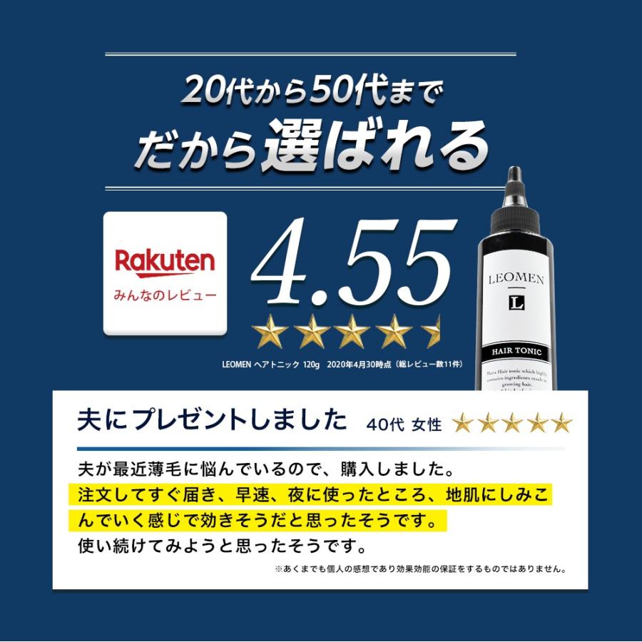 育毛剤 120ml 育毛 トニック ヘアトニック スカルプ エッセンス 増毛 薄毛 対策 頭皮 育毛ローション 薬用 メンズ 男性用 LEOMEN 旅行用｜virginbeautyshop｜12