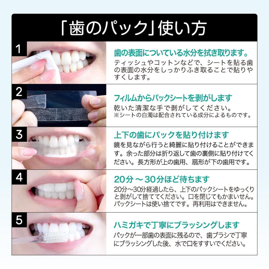 武内製薬 ホワイトニング テープ シート 14日分 THE 歯の黄ばみ 集中 