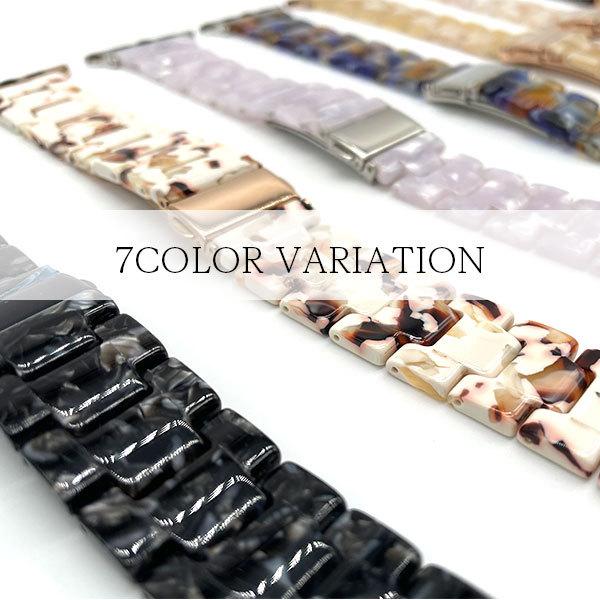 アップルウォッチ 9 8 バンド 女性 Apple Watch ベルト series 7 6 SE 第2世代 5 4 3 2 1 49mm 46mm 45mm 44mm 42mm 41mm 40mm 38mm べっこう |  | 06