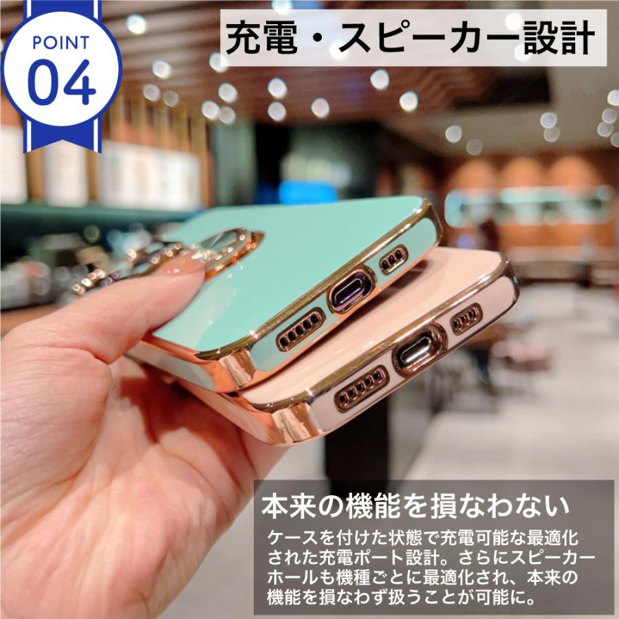 iPhoneSE3 第三世代 iPhoneケース リング 付き SE2 第二世代 iPhone SE iPhone8 7 カバー 韓国 スタンド TPU おしゃれ メッキ ソフト |  | 04