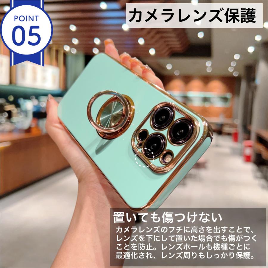 iPhoneSE3 第三世代 iPhoneケース リング 付き SE2 第二世代 iPhone SE iPhone8 7 カバー 韓国 スタンド TPU おしゃれ メッキ ソフト |  | 05