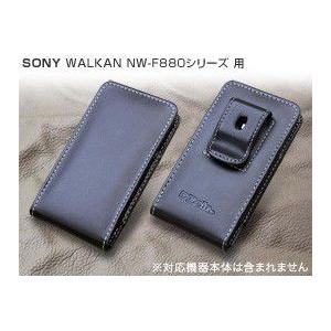 PDAIR レザーケース for ウォークマン NW-F880シリーズ ベルトクリップ