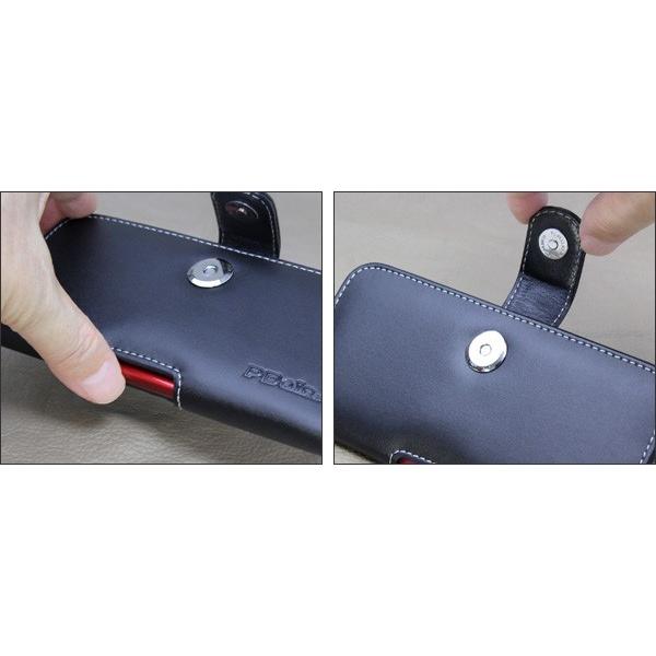 スマホケース PDAIR レザーケース for HTC J butterfly HTV31 ポーチタイプ ポーチ型 高級 本革 本皮 ケース レザー ベルトクリップ付き｜visavis｜04