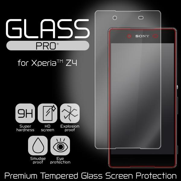 GLASS PRO+ Premium Tempered Glass Screen Protection for Xperia (TM) Z4 SO-03G/SOV31/402SO ガラス保護フィルム 保護シールフィルム｜visavis