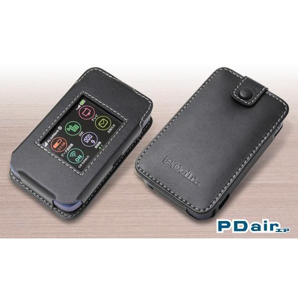 PDAIR レザーケース for Pocket WiFi 501HW/502HW スリーブタイプ 高級