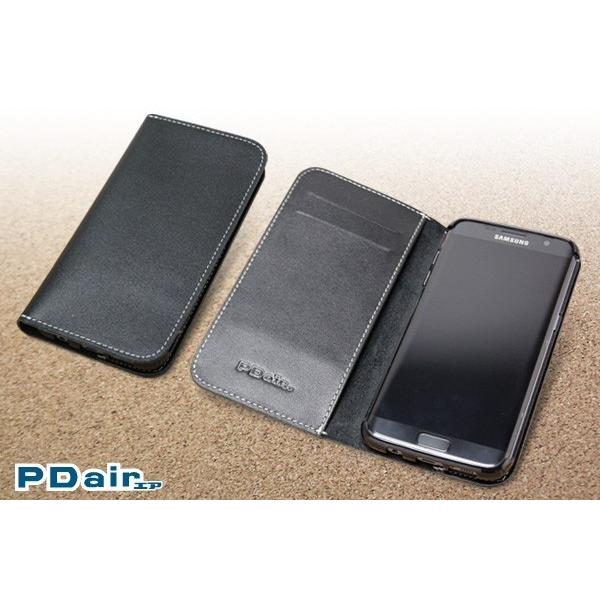 Galaxy S7 Edge SC-02H / SCV33 用 PDAIR レザーケース 横開きタイプ 手帳型 ケース 本革 本皮 高級レザー ICカード ポケット ホルダー｜visavis｜06