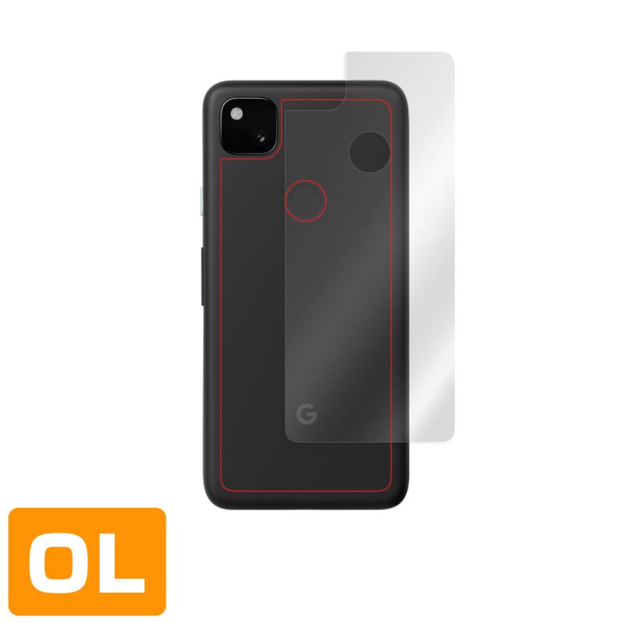Google Pixel 4a ブラック 本体 + 保護フィルム ミヤビックス Pixel4a 背面 保護 フィルム OverLay Plus for Google