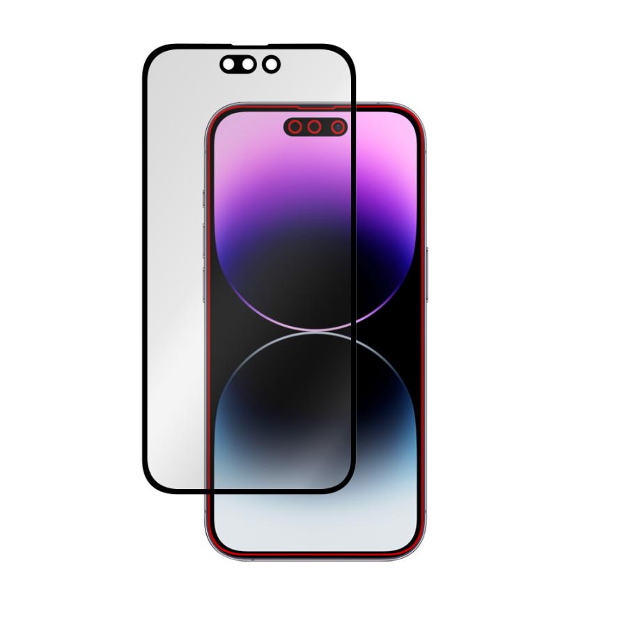 iPhone 14 Pro 液晶強化ガラスフィルム GLASS PRO+ 高光沢タイプ for アイフォン 14プロ 液晶保護 9H高硬度 指紋防止 高光沢｜visavis｜03