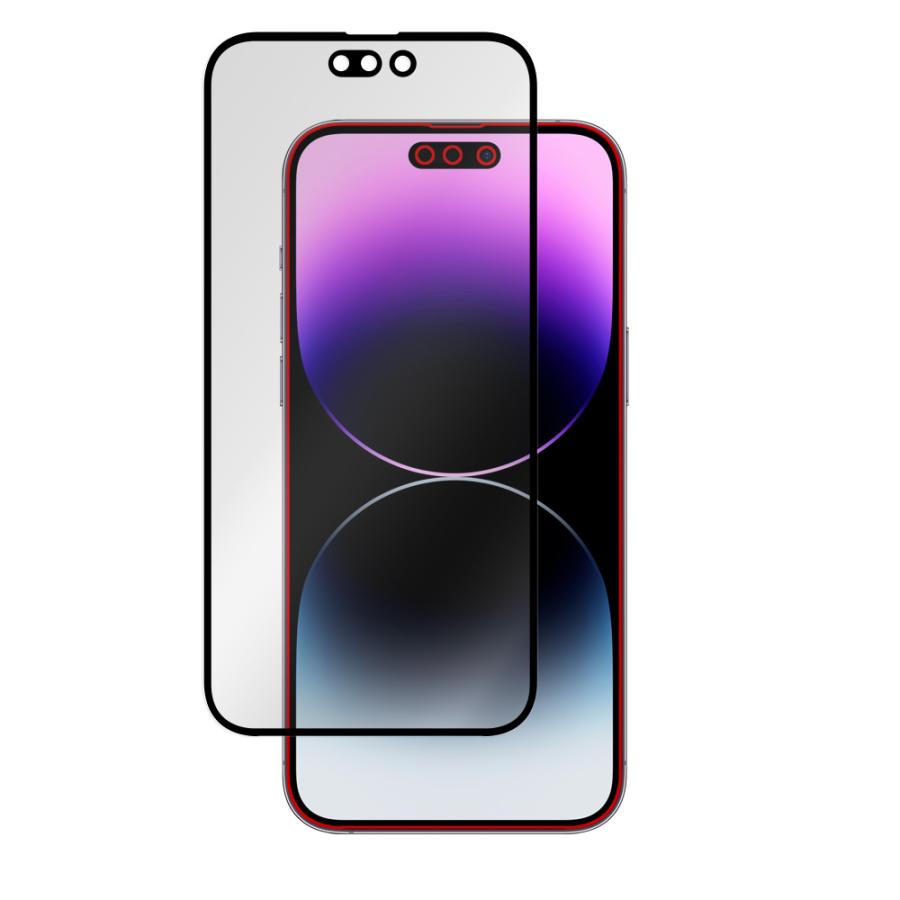 iPhone 14 Pro Max 液晶強化ガラスフィルム GLASS PRO+ 低反射タイプ アイフォン 14プロマックス 液晶保護 9H高硬度 アンチグレア 反射防止｜visavis｜03