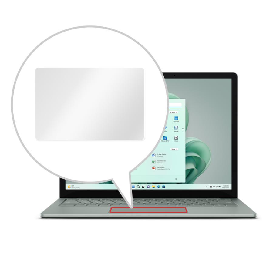 Surface Laptop 5 13.5 インチ タッチパッド 保護 フィルム OverLay Protector マイクロソフト サーフェス アンチグレア さらさら手触り｜visavis｜16