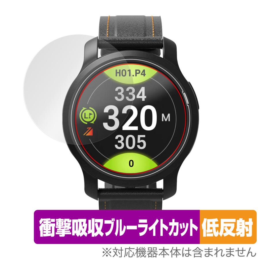 GolfBuddy aim W12 保護 フィルム OverLay Absorber 低反射 for ゴルフバディー aim W12 ゴルフウォッチ 衝撃吸収 反射防止 抗菌 爆買 | 