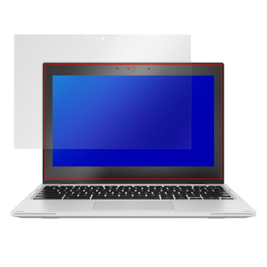 ASUS Chromebook Flip CX1 (CX1102) 保護 フィルム OverLay Absorber 高光沢 エイスース クロームブック 衝撃吸収 高光沢 抗菌｜visavis｜15