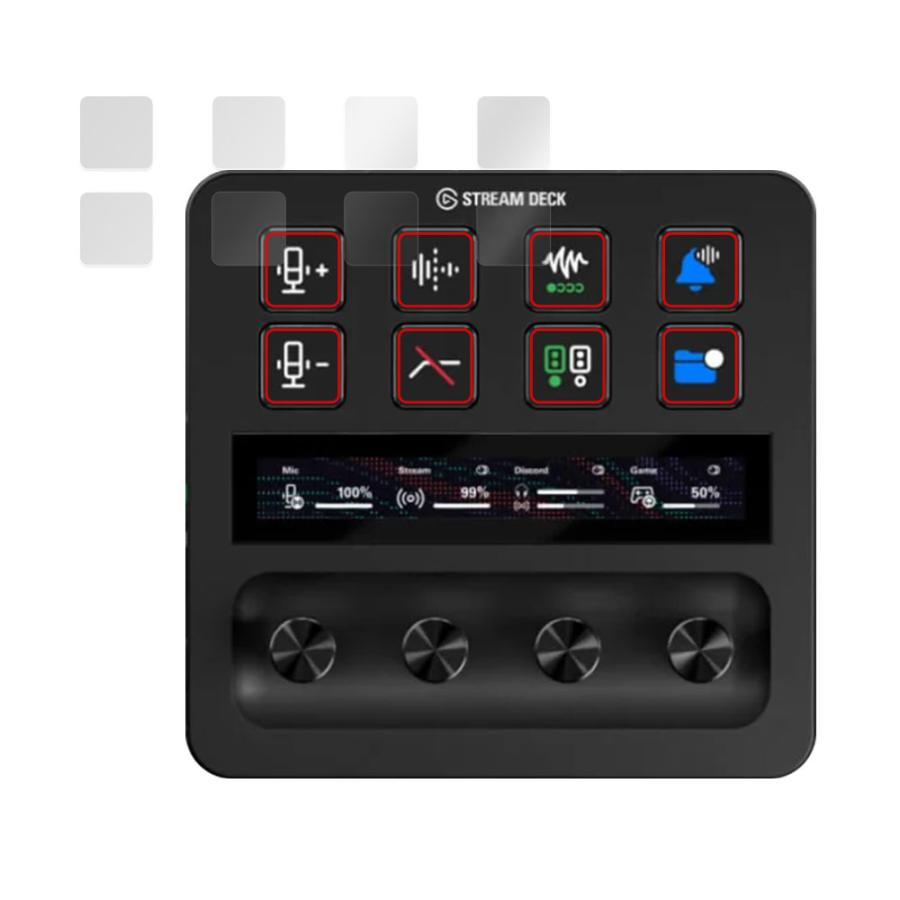 ミヤビックス Elgato STREAM DECK + LCDキートップ部 保護 フィルム 