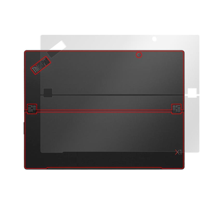 Lenovo ThinkPad X1 Tablet (2018モデル) 背面 保護 フィルム OverLay Absorber 低反射 レノボ タブレット用保護フィルム 衝撃吸収 抗菌｜visavis｜15