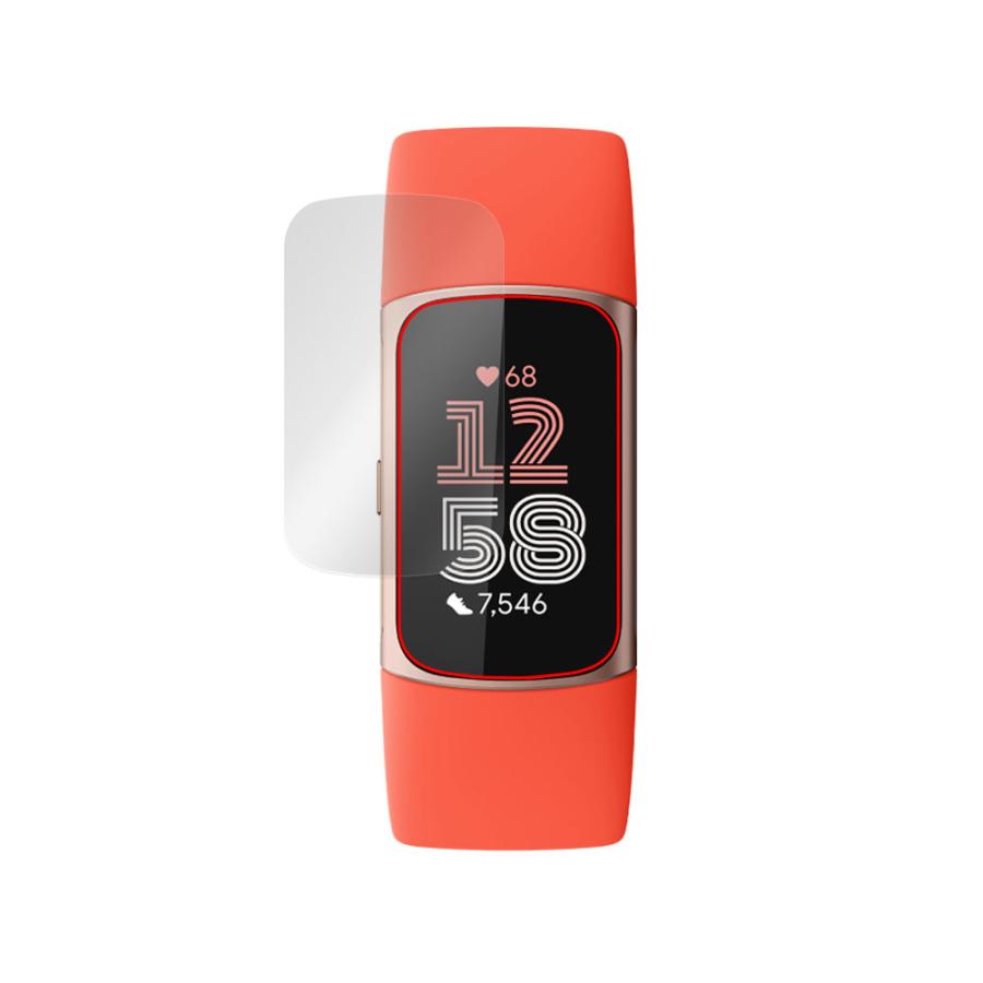 Fitbit Charge 6 保護 フィルム OverLay FLEX 低反射 フィットビット スマートウォッチ用保護フィルム 曲面対応 ...