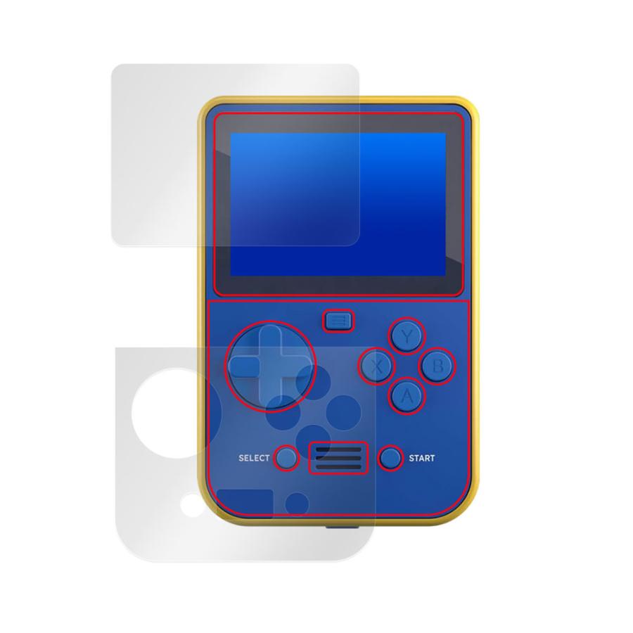 Super Pocket 表面 本体下部 フィルム OverLay 9H Plus 携帯レトロゲーム機用保護フィルム 表面・本体下部セット 9H高硬度 反射防止｜visavis｜16