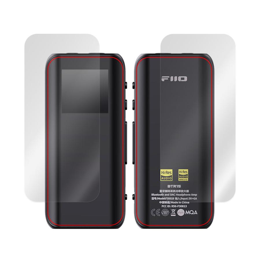 FiiO BTR15 表面 背面 フィルム OverLay FLEX 高光沢 フィーオ アンプ用保護フィルム 表面・背面セット 曲面対応 柔軟素材 衝撃吸収 透明｜visavis｜17