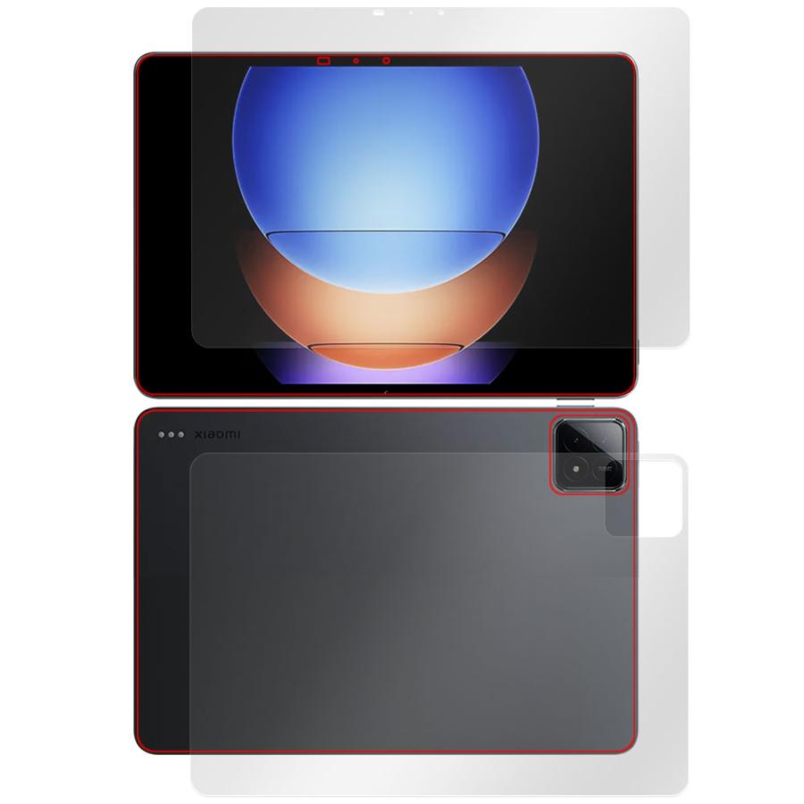 Xiaomi Pad 6s Pro 12.4 表面 背面 フィルム OverLay Absorber 低反射 タブレット用保護フィルム 表面・背面セット 衝撃吸収 抗菌｜visavis｜15