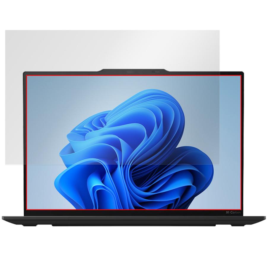 Lenovo ThinkPad X1 Carbon Gen 12 保護フィルム OverLay Absorber 高光沢 ノートパソコン用フィルム 衝撃吸収 ブルーライトカット 抗菌｜visavis｜15