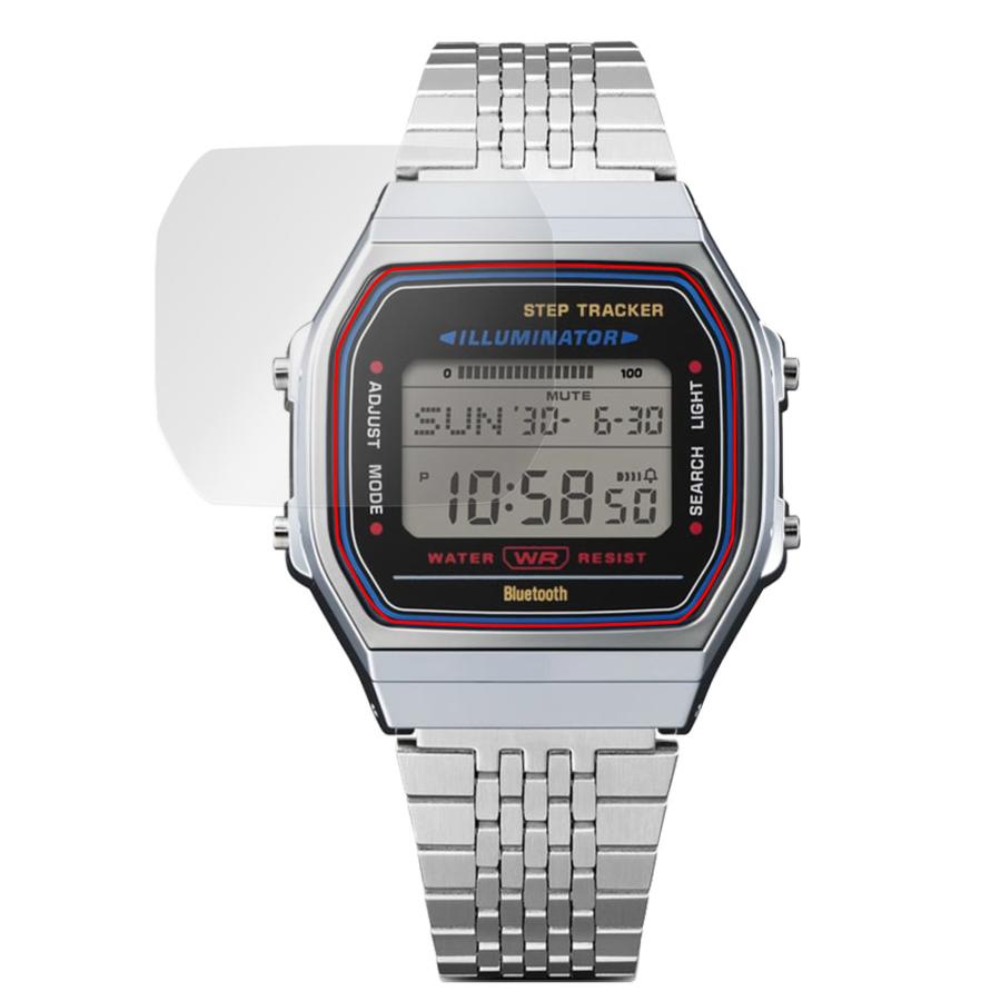 CASIO Collection STANDARD ABL-100WE / ABL-100WEG 保護フィルム OverLay Absorber 低反射 for カシオ 衝撃吸収 ブルーライトカット 抗菌 | ミヤビックス | 14