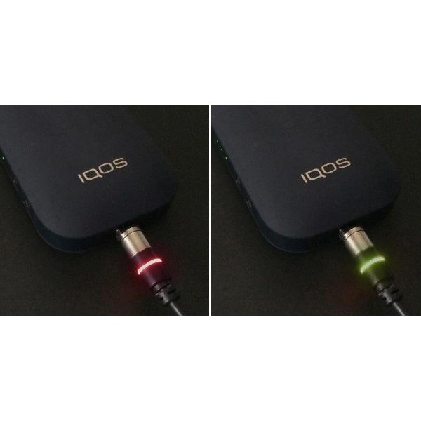 LEDマグネットケーブル 充電専用 for micro-USB (満充電お知らせ機能付)  / 充電専用ケーブル｜visavis｜02