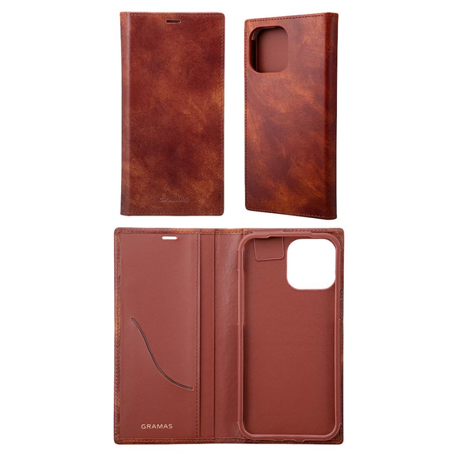 GRAMAS（グラマス） iPhone13ProMax 手帳型レザーケース 本革 GRAMAS