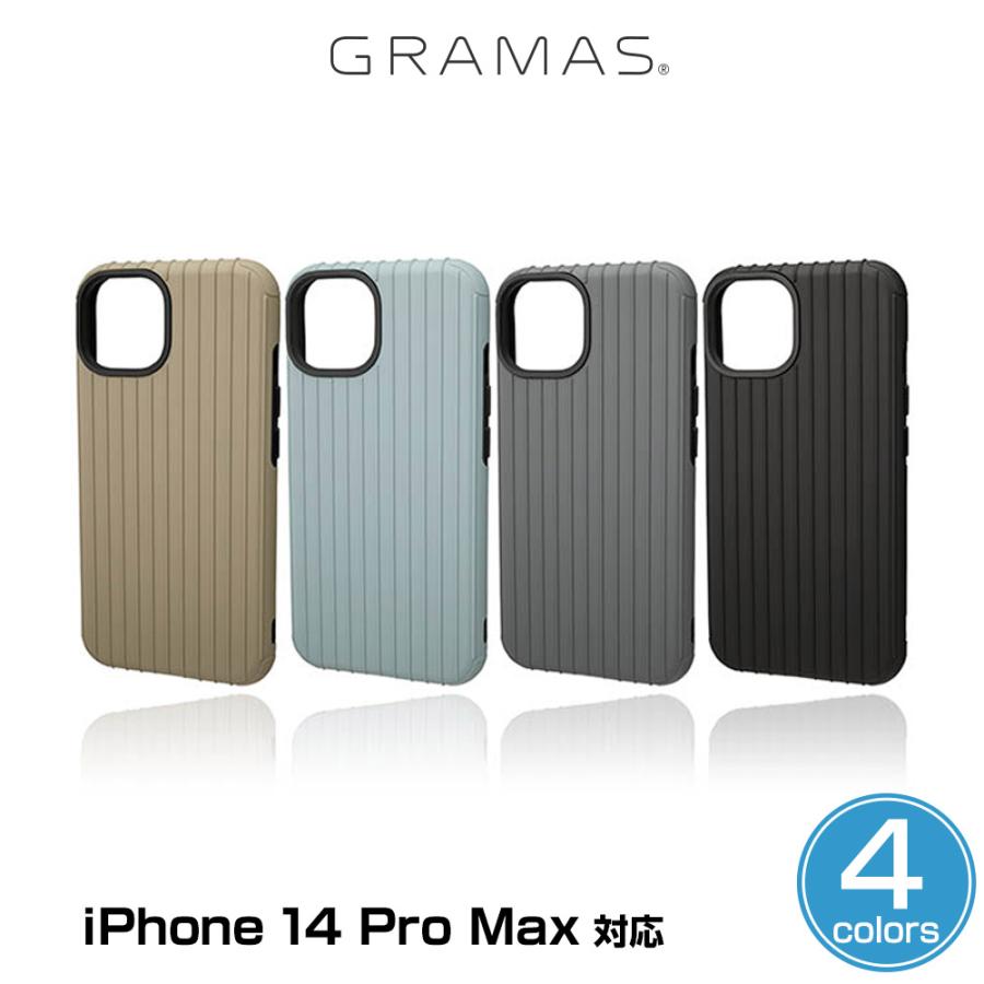 GRAMAS COLORS iPhone14 Pro Max 耐衝撃 背面カバー Rib ハイブリッド