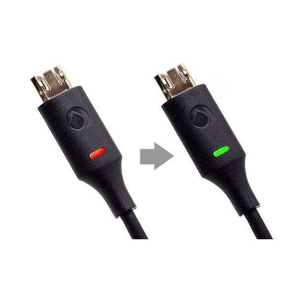TRAVEL BIZ 両挿し対応LED表示付micro USBケーブル 15cm LED microUSB