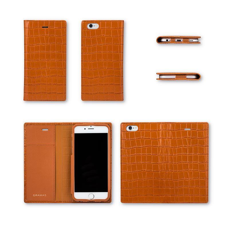 スマホケースLC825P グラマス GRAMAS Crocodile Patterned Full Leather Case LC825P iPhone 6 Plus 手帳型 本革 レザー ケース 坂本ラジヲ｜visavis｜02