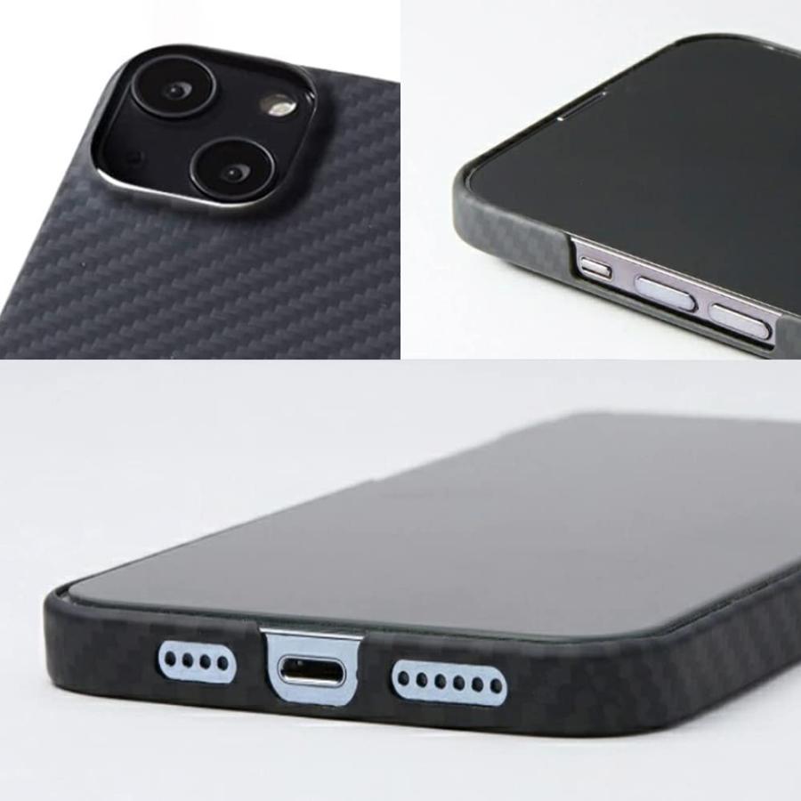 iPhone14 Plus アラミド繊維ケース Ultra Slim & Light Case DURO iPhone 14 Plus ワイヤレス充電対応 超軽量 薄型 耐衝撃 Deff ディーフ｜visavis｜03