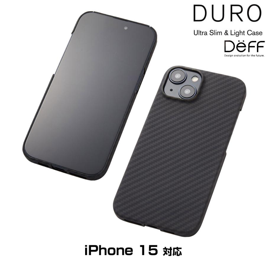 iPhone15 ブラック 256GB (DUROアラミドケース+MOFT) iPhone15 アラミド繊維ケース Ultra Slim & Light Case DURO for アイ