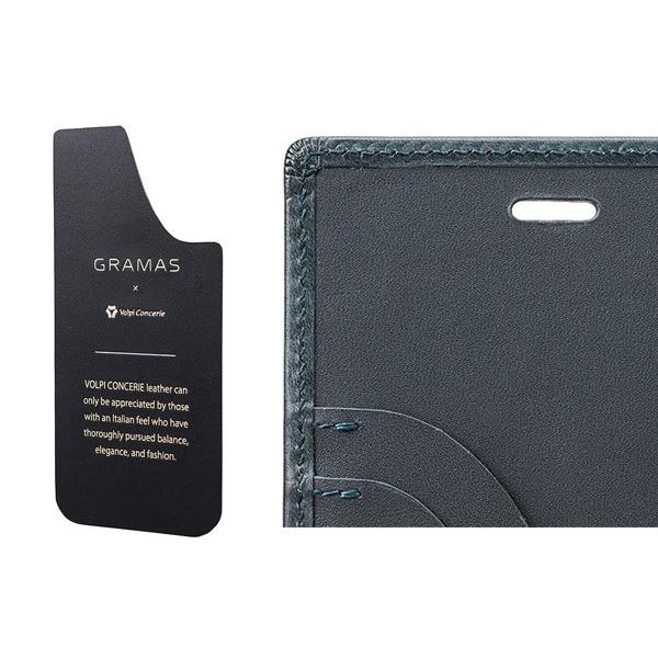 iPhone x ケース GRAMAS TOIANOレザー 手帳型 GRAMAS スマホケース iPhone X 用 ”TOIANO” Full Leather Case