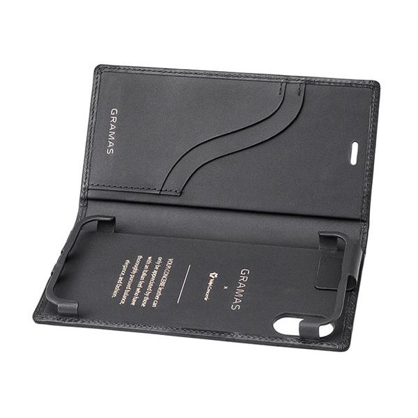 iPhone x ケース GRAMAS TOIANOレザー 手帳型 GRAMAS スマホケース iPhone X 用 ”TOIANO” Full Leather Case