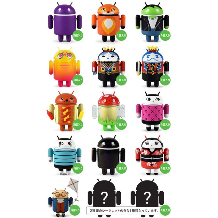 Android Robot フィギュア mini collectible series 06(1箱16個入り)アンドロイド ドロイド : ビザ ...