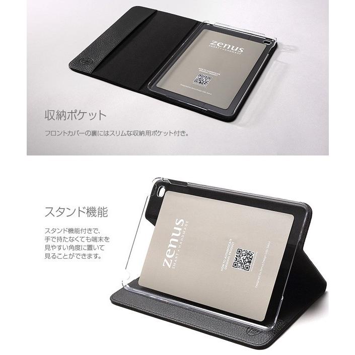 Zenus Herringbone Diary for iPad mini 4 / クラシック ファブリック素材 手帳型 タブレット ケース｜visavis｜05