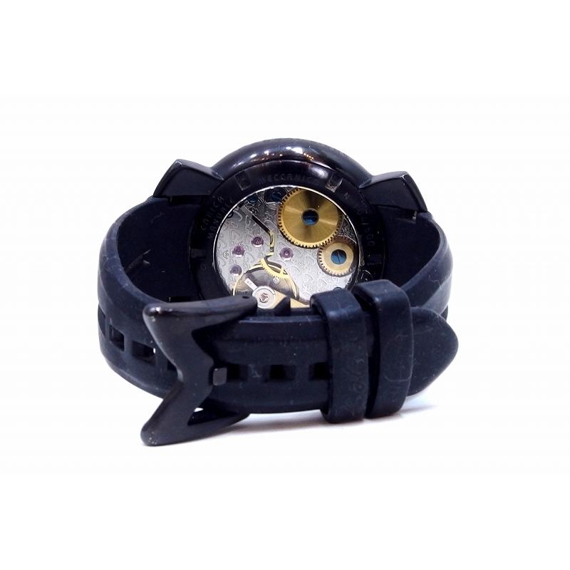 GaGa MILANO（ガガミラノ） Manuale マヌアーレ 48mm 腕時計 黒文字盤
