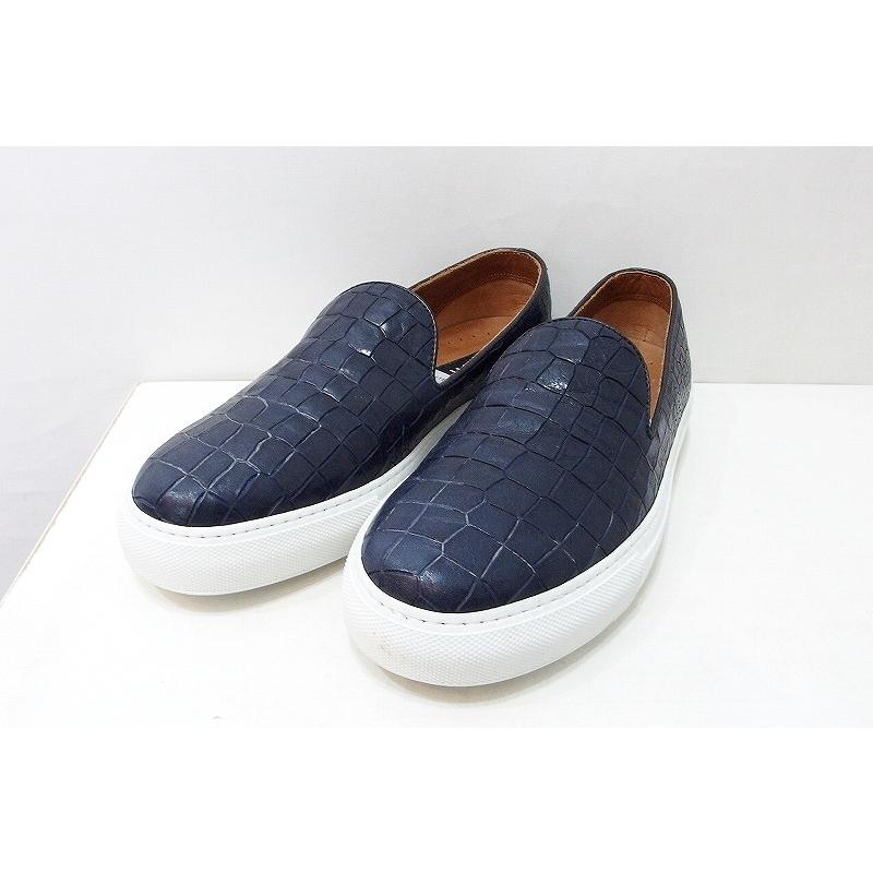 FRATELLI ROSSETTI フラテッリ ロゼッティ 型押しレザー スリッポン 