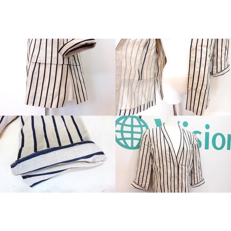 jun ashida ジュンアシダ コットンリネン ストライプ スカート  