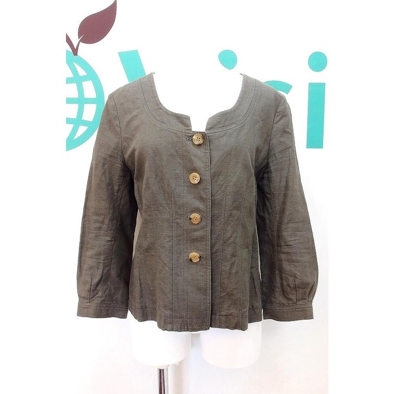 theory luxe（セオリーリュクス） コットン ヘンプ ノーカラー