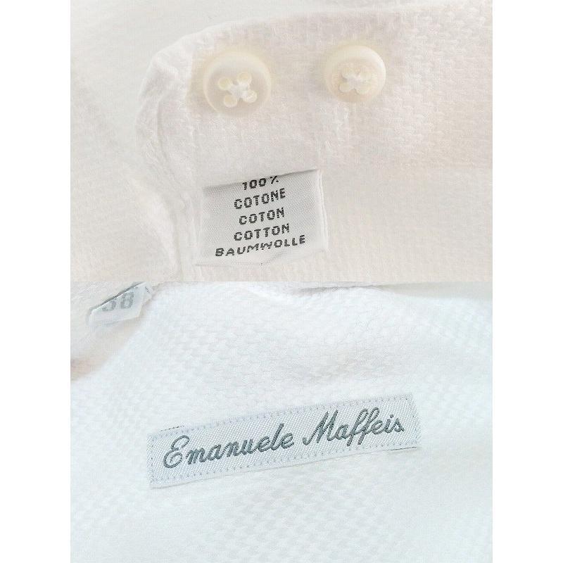 エマニュエル マフェイスEmanuele Maffeis 長袖シャツ メンズ 15/38 白 