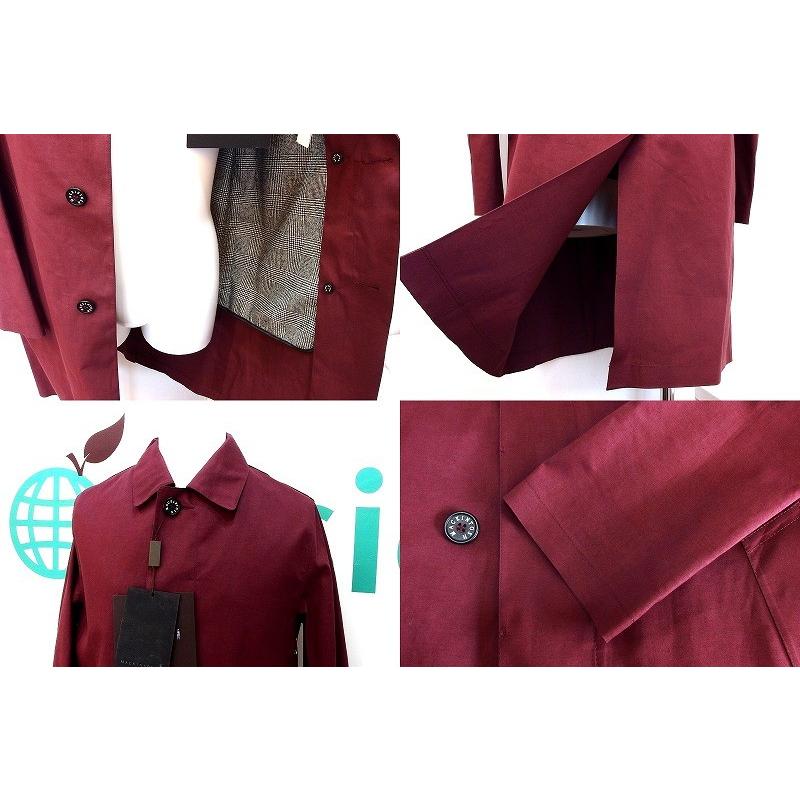 マッキントッシュゴム引きコートボルドー40サイズ未使用