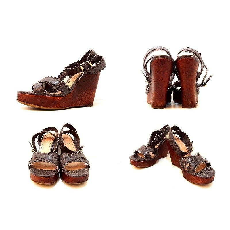 SEE BY CHLOE シーバイクロエ アンクルストラップ ウェッジソール  