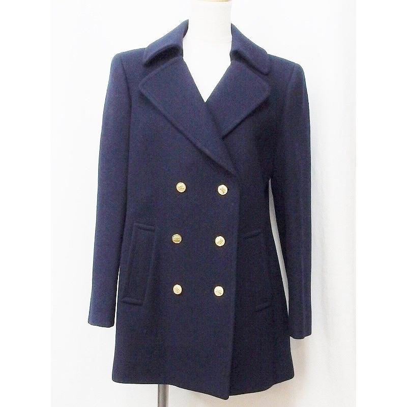 55 以上節約 Burberrys バーバリー 金ボタン Pコート ラムウール混 11ab2 紺 交換無料 Mail Alrayan University Edu Ye